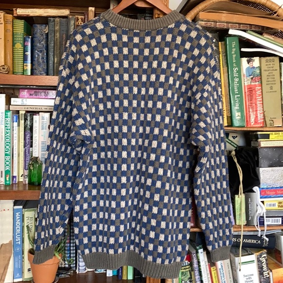 Vintage Checkered sweater : oversized Unisex - Picture 4 of 13